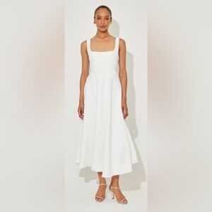 Odd Muse The Ultimate Muse High Waist Square Neck MIDI Dress Size S